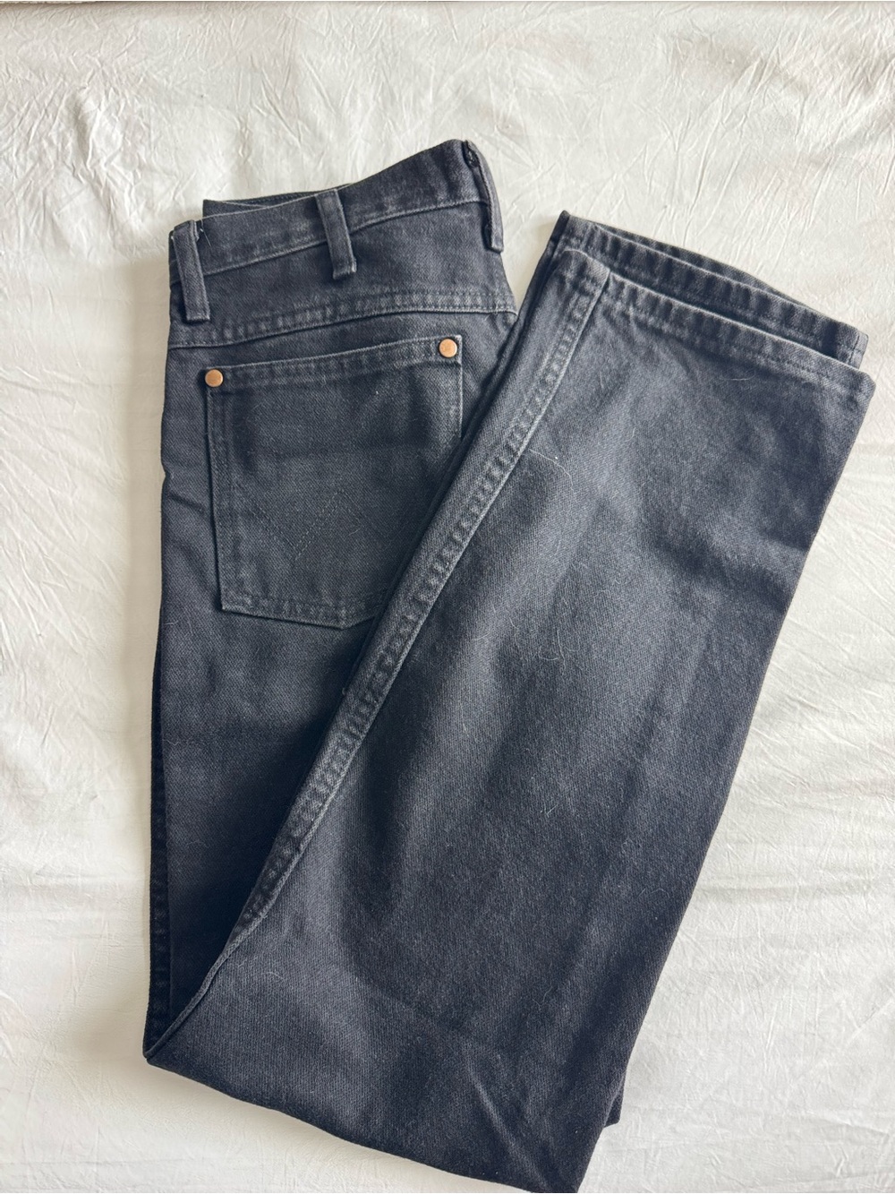 Wrangler Black Men's Straight-Leg Jeans